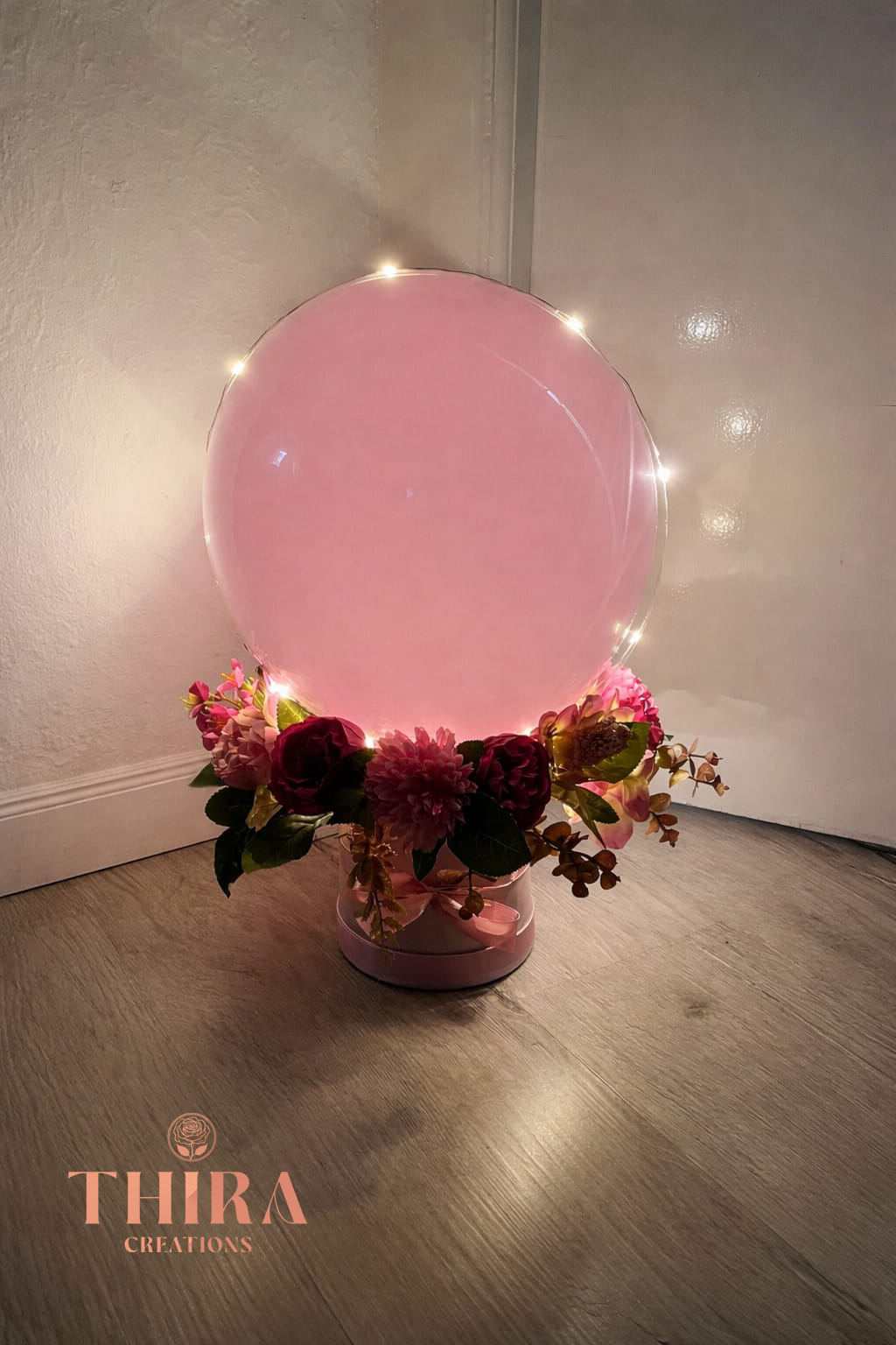 Luxury Floral Bubble Balloon
